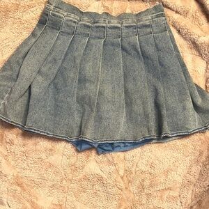 Chic Denim Skater Skirt